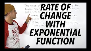 MHF4U Unit 2 Test 1 Knowledge Section Question 3  Rate of Change with Exponential Function [upl. by Diba]