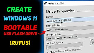 How to Create a Windows 11 Installation USB Rufus Beginners Guide [upl. by Nesilla]