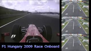 F1 Hungary 2009  Kimi Raikkonen Onboard Start  First Laps [upl. by Idelson]