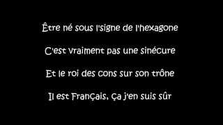 Nicola Sirkis La bande à Renaud  Hexagone LYRICS [upl. by Harpp]