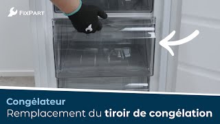 Comment remplacer le tiroir du congélateur   FixPart [upl. by Nahtnhoj702]