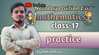 Math class 17 basic math for Navodaya sainik school and class1to8 students [upl. by Keel863]