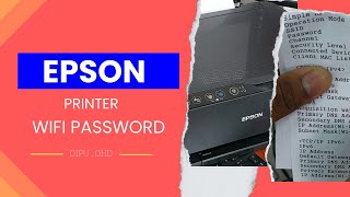 How to find WiFi password in epson printer epsonwifi [upl. by Assennev518]