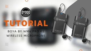 Boya BY WM4 Pro K1 Wireless Earphone Tutorial [upl. by Ahsienek]