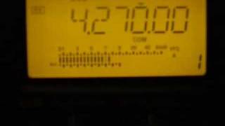 E10 Mossad  4270khz USB  Jamming attempt [upl. by Erej]