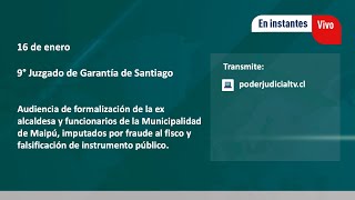 Audiencia de formalización de la ex alcaldesa y funcionarios de la Municipalidad de Maipú 1 [upl. by Idnim797]