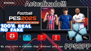 Como descargar el nuevo PES Efootball 2025 para ppsspp100REAL NO FAKE LassoStar10K [upl. by Ertsevlis]