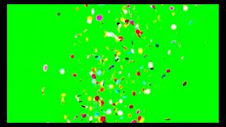 4K Free Confetti Animation  free green screen confetti falling effect  MDR Green Screen [upl. by Nitsugua]