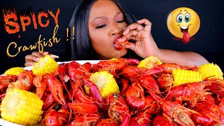 SPICY CRAWFISH  SEAFOOD BOIL MUKBANG  EATING SHOW 먹방쇼 [upl. by Lsil533]