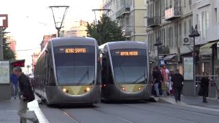 Nice France  Tramway HD 2015 [upl. by Adnaloj]