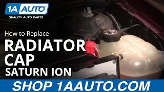 How to Replace Leaking Radiator Cap 0307 Saturn Ion [upl. by Annodas640]