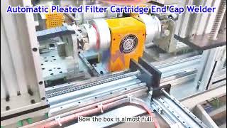 Automatic Pleated Filter Cartridge End Cap Welder [upl. by Ernaldus]