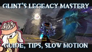 Guild Wars 2 Path of Fire  Glints Legacy Mastery  TIPS ON THE JUMP  SLOW  MOTION [upl. by Airdnna81]