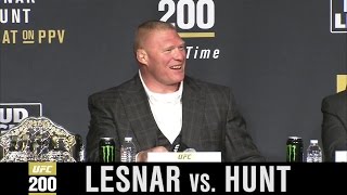 Brock Lesnars best from the UFC 200 PreFight Press Conference [upl. by Odelinda]