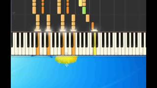 Abbandono Nannini Gianna Piano tutorial by Synthesia [upl. by Anorahs]