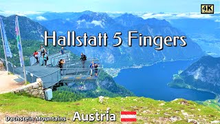 FIVE FINGERS HALLSTATT  DACHSTEIN Glacier  AUSTRIA  Hallstatt 5 fingers  Krippenstein Seilbahn [upl. by Godderd]