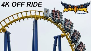 Nighthawk 4K OFF Ride POV Carowinds Charlotte NC [upl. by Flosi998]