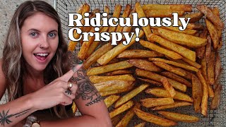 Extra Crispy Air Fryer French Fries easy healthy [upl. by Fulviah659]