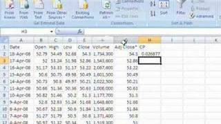 Calculo de Volatilidad Historica con excel [upl. by Ahsinahs483]