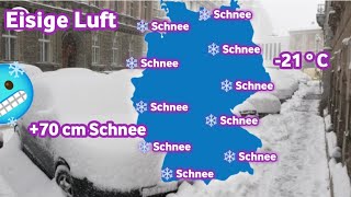 wetter in Deutschland Es kommen arktische Stürme mit großem Schneefall und einer neuen Eiszeit [upl. by Nereus941]