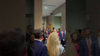 MAGA Patriots belt out the hymn ‘How Great Thou Art’ praising God for Trump’s victory [upl. by Ghiselin]