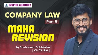 Company Law  Maha Revision  Part B  for December 2020 [upl. by Ehtyaf]