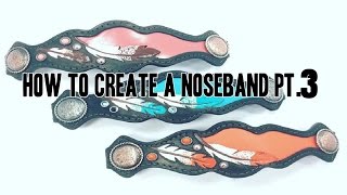 How to make a noseband pt 3  Leather working tips [upl. by Tram]