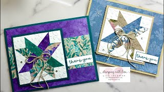 How to Make Quilter’s Star Cards Using Scraps Part 2 [upl. by Nawud866]