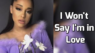 Ariana Grande  I Wont Say Im in Love lyrics [upl. by Rusert]