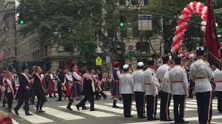 2018 Pulaski Day Parade in New York Polonaise [upl. by Ynaffi]