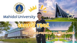 Mahidol University Campus Tour and Scholarship information sharing by MU student [upl. by Irrok]