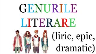 🤞 Invatam impreuna Genurile literare  Genul LIRIC EPIC DRAMATIC BAC ROMÂNĂ BACALAUREAT [upl. by Adav703]