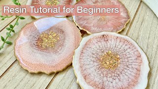 Resin Art for Beginners Complete Resin Coaster Tutorial [upl. by Selry]