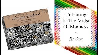 2019 Page a Day Coloring Calendar by Johanna Basford  Review and Full Flip Through [upl. by Krishnah]