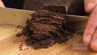 Super Quick Video Tips The Best Way to Chop Chocolate [upl. by Anelaf]