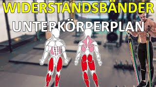 Unterkörper Trainingsplan mit Widerstandsbändern  Fitness Band für Zuhause oder Unterwegs [upl. by Alletniuq68]