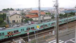 西鉄5000形 小郡駅到着 Nishitetsu 5000 series EMU [upl. by Kirad18]