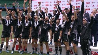 HIGHLIGHTS Double celebration for All Blacks Sevens in London [upl. by Iarised875]