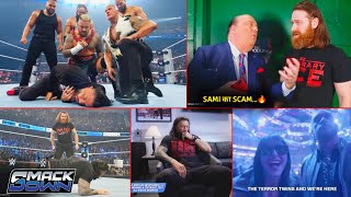 Sami  Roman k Dushmann ☝️🔥 Sami secret agent of Rock  Paul reaction wwe Survivor series 2024 [upl. by Naesed]