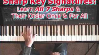 Sharp Key Signatures Learn All 7 Sharps amp Their Order Once amp For All [upl. by Joyann898]