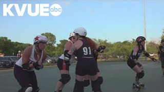 TXRD banked track roller derby looks for new members [upl. by Woodley]