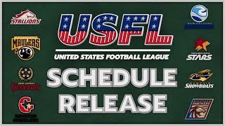 2023 USFL Schedule Release [upl. by Vevina]