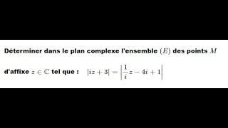 Les nombres complexe 14  la distance dans le plan complexe [upl. by Deeyn]