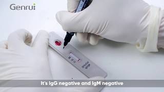 Novel Coronavirus 2019nCoV IgGIgM Test Kit Colloidal Gold from Genrui [upl. by Damek]