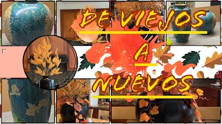 De Viejos a Nuevos Transforma Jarrones de Segunda Mano en Decoración de Otoño [upl. by Lay]