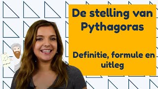 De stelling van Pythagoras  Definitie formule en uitleg│BijlesHuis [upl. by Cardew]