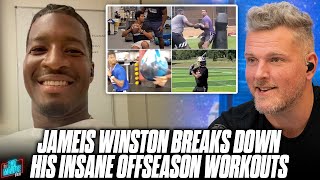 Jameis Winston Breaks Down His Hilarious Offseason Workout Videos  Pat McAfee Reacts [upl. by Barn]