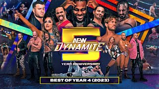 AEW Dynamite 5 Year Anniversary Some of the BEST Dynamite moments from 2023 Year 4 [upl. by Yromem113]