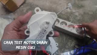 Cara Test  Mengukur Motor Drain Mesin Cuci LG dengan kabel [upl. by Josee]