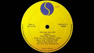 Talking Heads  Psycho Killer 7 Mix 1977 [upl. by Vinita987]